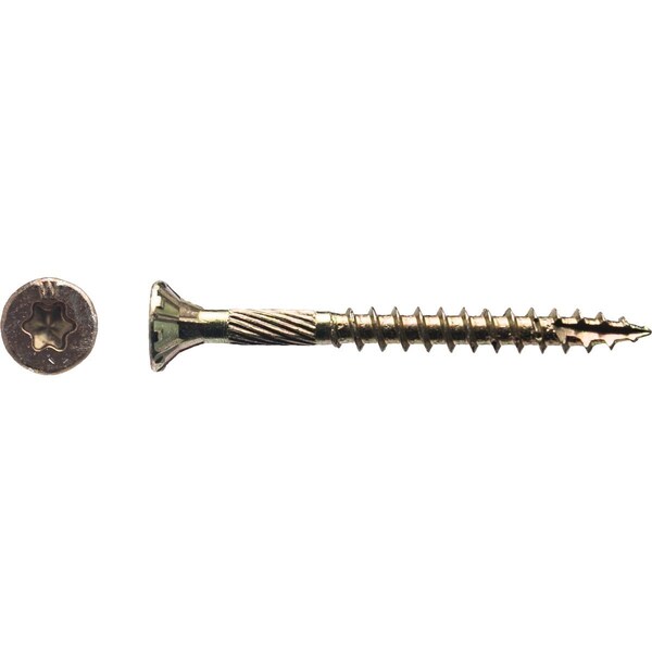 Big Timber No. 8 x 1-3/4 In. Yellow Zinc Flat Head Wood Screw, 172PK 1YTX8134 - main